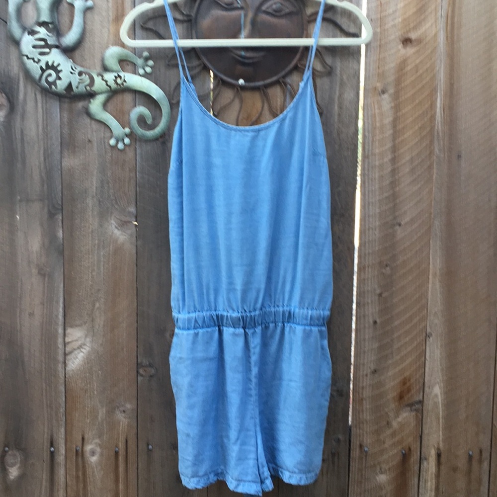 Splendid Denim One piece jumper with pockets.
